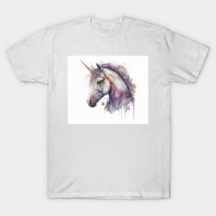 Unicorn Watercolour Painting T-Shirt